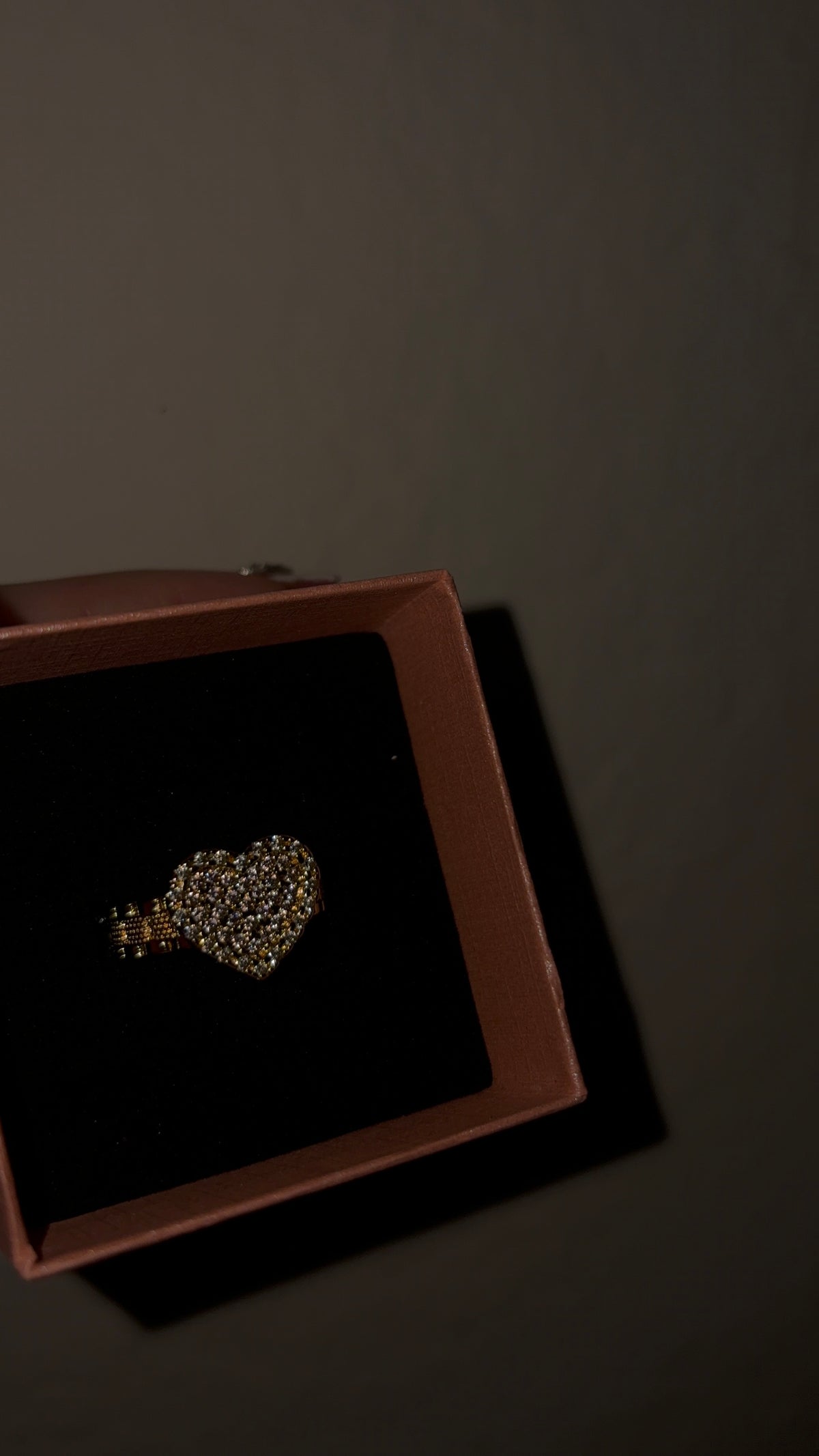 Pink Heart Diamond Ring💕