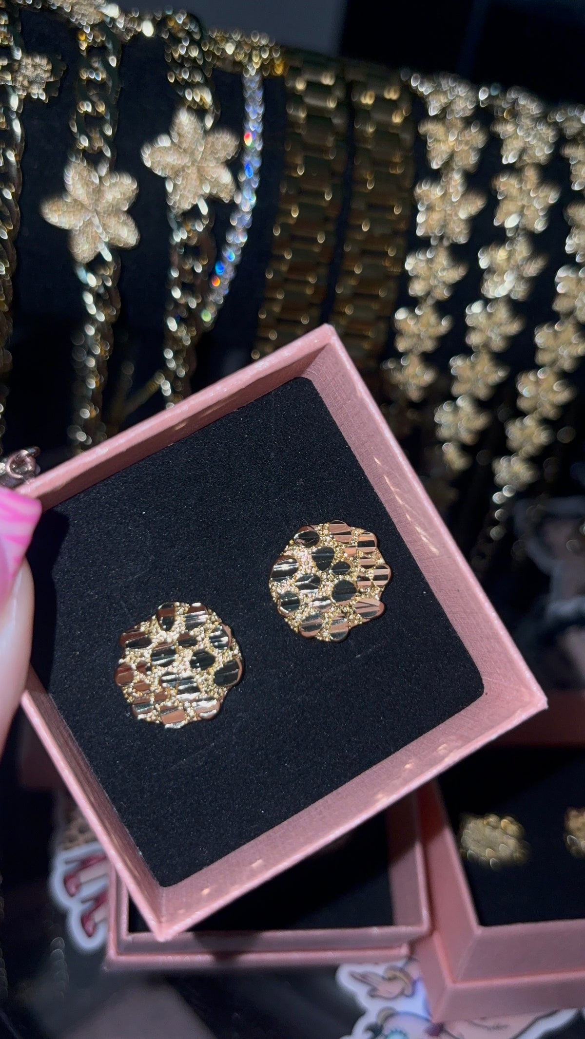 Large Nugget Earrings