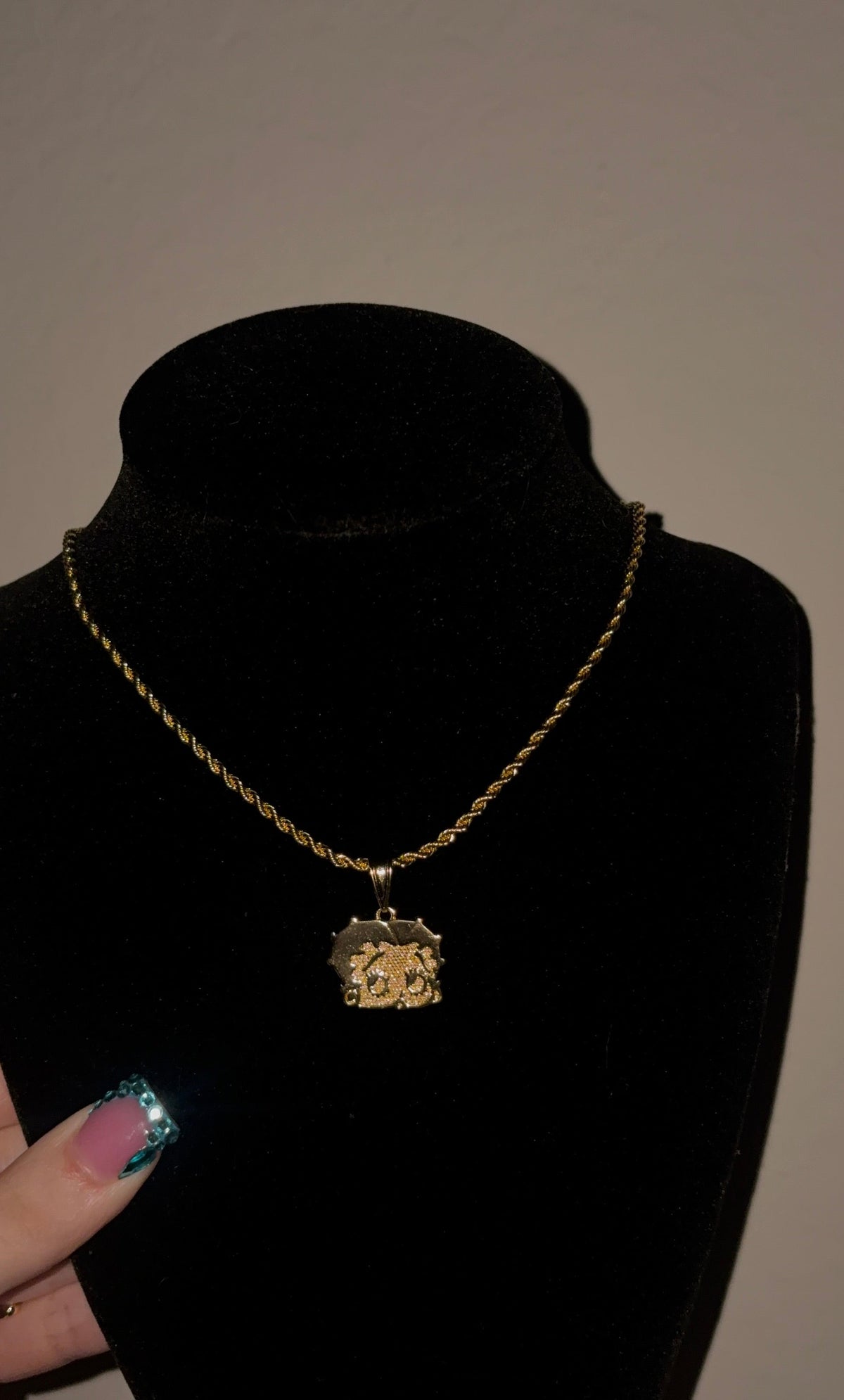 Betty Boop Rope Necklace