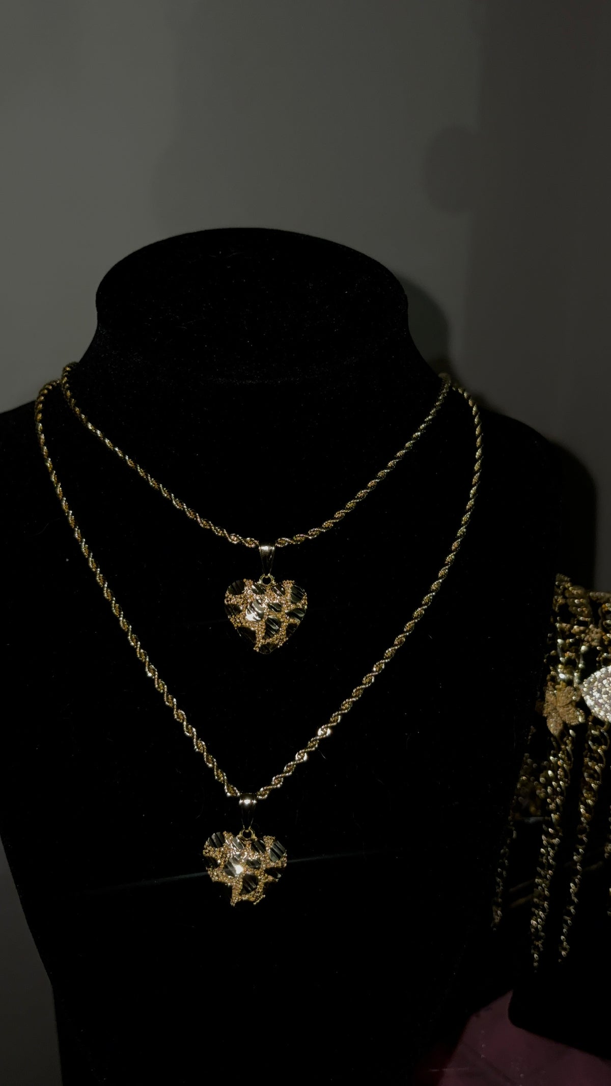Heart Nugget Rope Chain